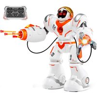Robot inteligent interactiv, Telecomanda, USB, 300 x 135 x 355 mm, 2 moduri de miscare si 24 de expresii, 50 actiuni