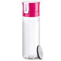 Sticla filtranta cu filtru carbon activ, Brita Fill&Go 600 ml, Roz