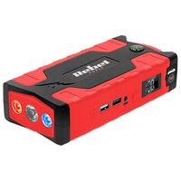 Starter auto portabil, 3 in 1, Compresor, Powerbank, Lanterna, 10000 mAh, USB, 12 V, cabluri electrice, 350 A