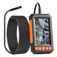 Camera endoscop pentru inspectie auto, instalatii sanitare, ecran IPS de 4.3 inch, Zoom 4X, 1080P, 9 lumini LED, IP67, lungime 5 m