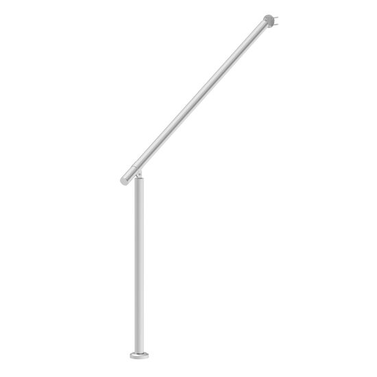Balustrada inox, 4-5 trepte Vivatechnix, 1200 x 80 x 923 mm, Unghi reglabil 0° - 60°, accesorii prindere