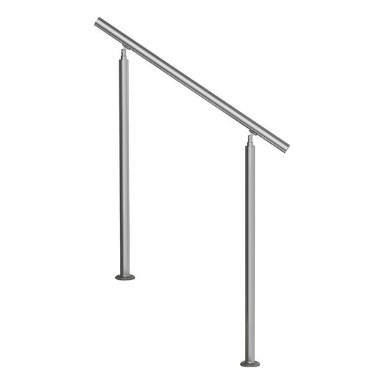 Balustrada inox, 2-3 trepte Vivatechnix, 1000 x 87 x 1060 mm, Unghi reglabil 0° - 45°, accesorii prindere