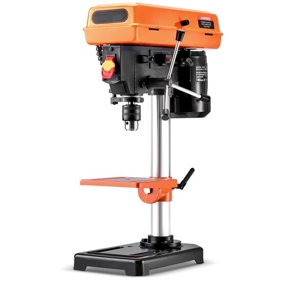 Masina de gaurit de banc, 500 W, 5 x viteze 550-2500 rpm, 13 mm, Lumina Led