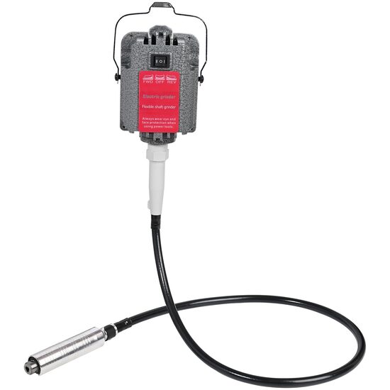 Polizor cu arbore flexibil si pedala, 230 W, viteza variabila 0-18000 rpm, lungime 100 cm