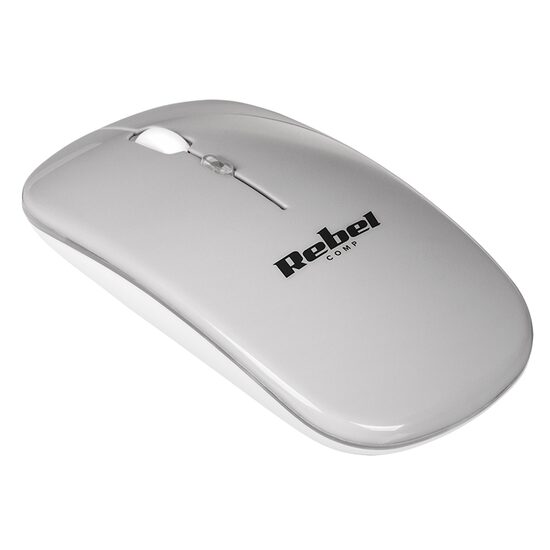 Mouse Wireless, Rezolutie senzor 800/1200/1600 dpi, Argintiu
