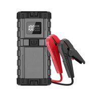 Jump Starter auto portabil, 3in1, Powerbank, Lanterna, 24000 mAh, USB-C PD 65W, USB-A QC 3.0, 12 V, cabluri electrice, 65 W