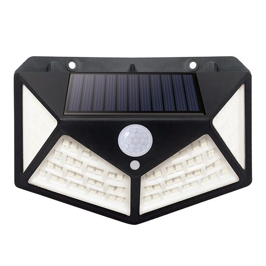 Proiector solar led, 480 lm, senzor de miscare PIR, IP65, 1200 mAh, 6 W