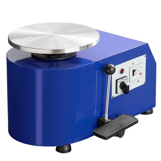 Roata de olarit profesionala, electrica, 350 W, diametru placa 28 cm, 60-300 rpm, rotatie in ambele sensuri, Pedala, max 5 kg