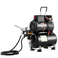 Aerograf multifunctional cu compresor, duza 0.3 mm, 23-25 l/min, 1-3.5 Bar, 47 dB, 120 W, Capacitate cana 9 ml