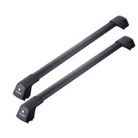 Set 2 bare transversale portbagaj, Aluminiu, 2 x chei antifurt, pentru sine laterale fara spatiu, max 100 kg, 114.8 cm