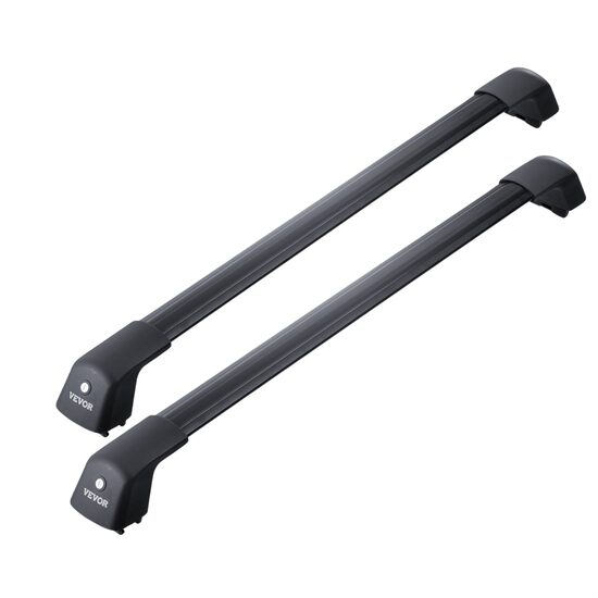 Set 2 bare transversale portbagaj, Aluminiu, 2 x chei antifurt, pentru sine laterale fara spatiu, max 100 kg, 114.8 cm