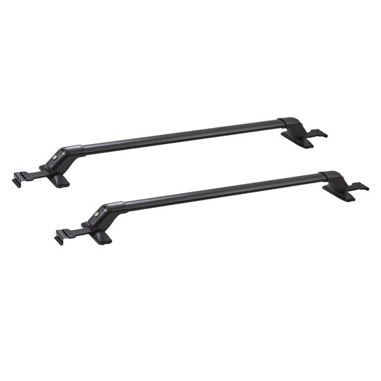 Set 2 bare transversale pentru acoperis fara sine laterale, Aluminiu, 2 x chei antifurt, max 90 kg, 108 cm