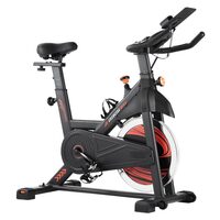 Bicicleta fitness, max 150 kg, 8 niveluri de rezistenta, Cadru otel carbon, Volanta magnetica, 1145x525x1210 mm 