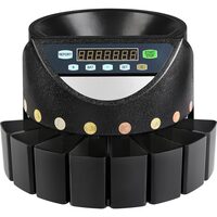 Aparat pentru sortat monede Euro, Viteza de numarare 300 buc/min, 20 W