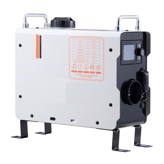 Incalzitor stationar, Sirocou diesel, 2 kW, 220 V AC, 12/24 V DC, Telecomanda, Bluetooth, consum 0.18-0.35 l/h, Alarma Monoxid de Carbon