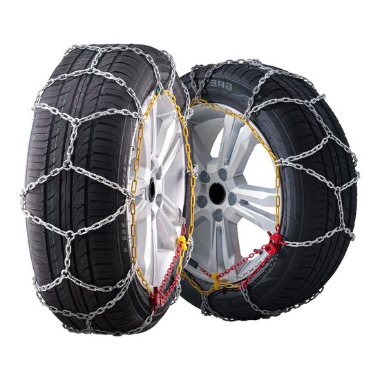 Set 2 Lanturi auto pentru anvelope R14/R15/R16/R17, Otel aliat cu mangan