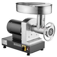 Masina profesionala de tocat carne, Inox, 350 W, Motor inductie, 3 kg/min, accesorii carnati