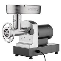 Masina profesionala de tocat carne, 750 W, Motor inductie, 370 kg/h, accesorii carnati, Inox