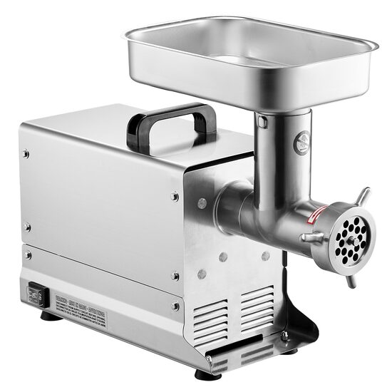 Masina profesionala de tocat carne, 300 W, Motor inductie, 130 kg/h, accesorii carnati, Inox