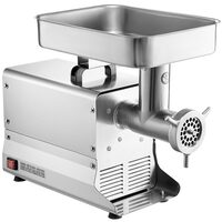 Masina profesionala de tocat carne, 1100 W, Motor inductie, 570 kg/h, accesorii carnati, Inox