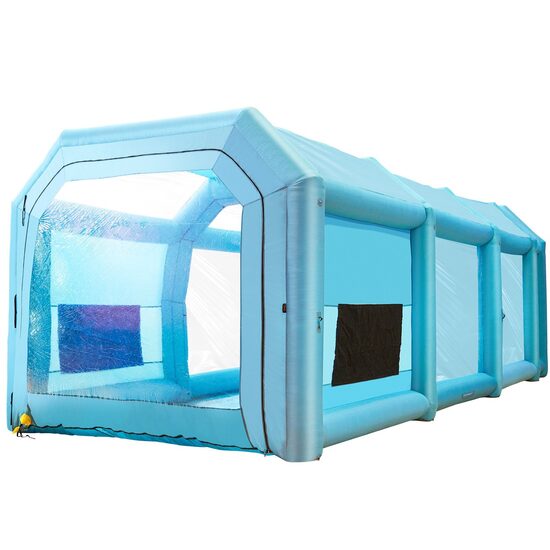 Cabina de vopsit, gonflabila, 2 x suflante, 950/1100W, dimensiune exterioara 12 x 5 x 4 m