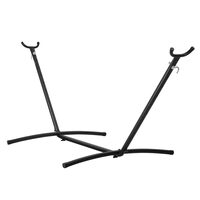 Suport pentru hamac cu lungimea 3.05-4 m, Otel, Negru, max 215 kg, 300x120x100 cm, Accesorii prindere incluse
