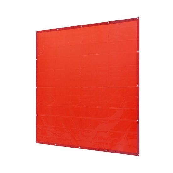 Perdea sudura impotriva scanteilor 180x180 cm, fibra de sticla, fara cadru, Rosu, inele de agatare
