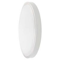 Plafoniera Led cu senzor de miscare 24 W, 2500 lm, dimensiune 350 x 61 mm, 4000k Neutra, Alba,  IP44, Telecomanda