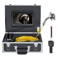 Camera endoscop canalizari/conducte cu receptor localizare, Monitor full HD 9 inch, Lungime 50 m, unghi larg de 145°, 12 x Led, Li-Ion 4.5Ah, valiza aluminiu