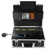 Camera inspectie endoscop pentru instalatii sanitare, 7 inch, Lungime cablu sarpe 50 m, Capacitate baterie 4500mAh, Unghi vizualizare 120°, Lumina LED, Card SD