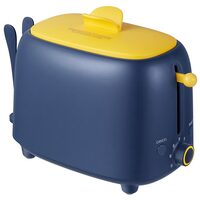 Prajitor de paine mecanic cu 7 niveluri de rumenire, 2 felii, 950 W, Albastru, tavita firimituri