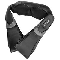 Aparat de masaj Shiatsu, 8 capete, Functie de incalzire, 24 W, zona cervicala, alimentare priza auto si adaptor retea