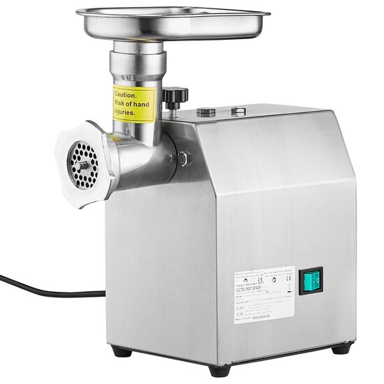 Masina electrica de tocat carne, Inox, 300 W, 2 kg/min, accesorii carnati