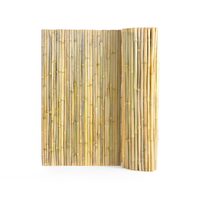 Paravan din bambus 2438 x 1219 mm, Protectie vizuala si de vant, Bej, UV