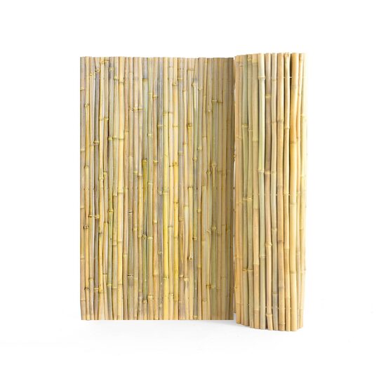 Paravan din bambus 2438 x 1219 mm, Protectie vizuala si de vant, Bej, UV