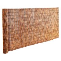 Paravan din stuf 5 x 1.2 m, Protectie vizuala si de vant, Maro, UV