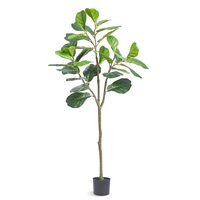 Smochin artificial, Inaltime 156 cm, Verde/Maro, PE si Inox, protectie anti-inclinare