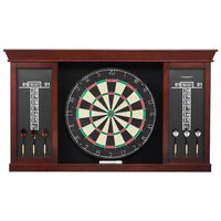 Joc Darts Clasic, Retro design, 1-8 jucatori, 6 sageti cu varf otel, Dimensiune oficiala 18 inch, MDF