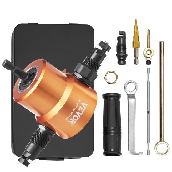 Adaptor pentru masina de gaurit cu acumulator, functie foarfeca de taiat tabla, 1500-3000 rpm, Grosime de taiere 1,6 mm