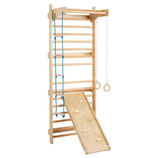 Structura de catarat multifunctionala 5 in 1, fixare pe perete, max 100 kg, Inaltime 2150 mm, latime 800 mm, Lemn pin