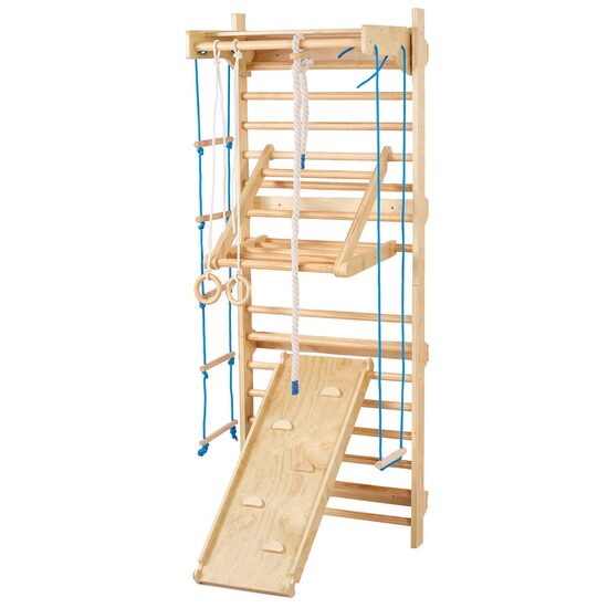 Structura de catarat multifunctionala 8 in 1, fixare pe perete, max 100 kg, Inaltime 2150 mm, latime 800 mm, Lemn pin