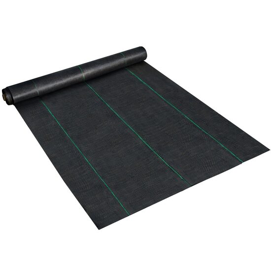 Folie antiburuieni, polipropilena, tesuta, neagra, Latime 1.2 m, Lungime 30.5 m, 165 g/m