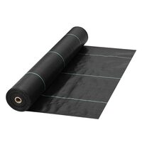 Folie antiburuieni, polipropilena, tesuta, neagra, Latime 0.9 m, Lungime 91.4 m, 165 g/m