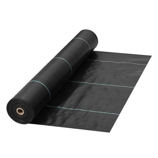 Folie antiburuieni, polipropilena, tesuta, neagra, Latime 0.9 m, Lungime 91.4 m, 165 g/m