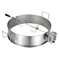Rotisor electric cu suport 59 cm pentru gratar, putere 9 W, 4 rpm, capacitate 12 kg, Otel Inoxidabil