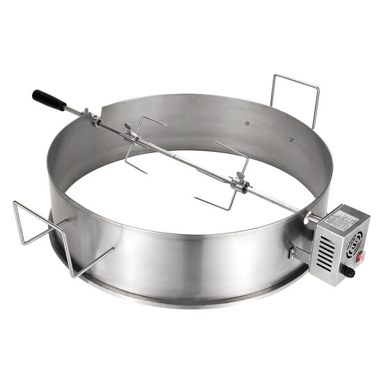 Rotisor electric cu suport 59 cm pentru gratar, putere 9 W, 4 rpm, capacitate 12 kg, Otel Inoxidabil