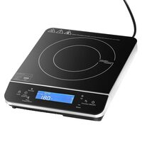 Plita portabila cu inductie, 2200 W, Magnetica, 9 trepte de temperatura, 290 x 355 x 65 mm, Cronometru 