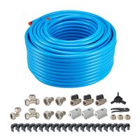 Set conducte cu fitinguri pentru compresoare aer, 91.4 m, Trei straturi HDPE/Aluminiu/HDPE