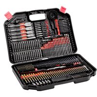 Set 246 burghie, biti, carote, HSS, Cr-V, cutie transport, etichete clare pentru organizare