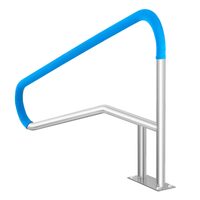 Balustrada inox pentru piscina, 1420 x 945 x 100 mm, Capacitate 100 kg, protectie UV, accesorii montaj incluse